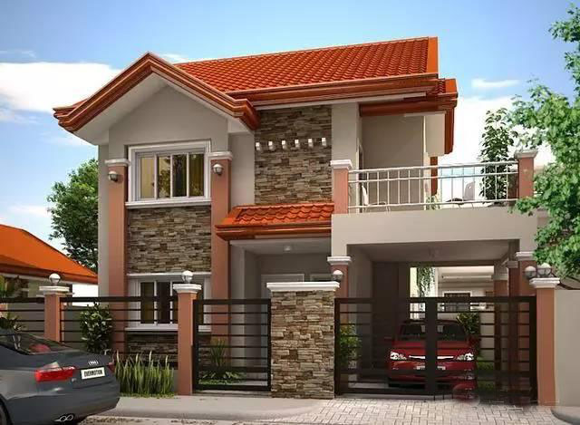 新鄉(xiāng)間鋼結(jié)構(gòu)自建別墅9米×10米二層帶車(chē)庫(kù)(圖1)