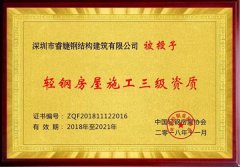 睿婕鋼結(jié)構(gòu)建筑有限公司正式加盟入中國輕鋼協(xié)會會員！