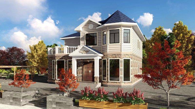 南寧輕鋼別墅設(shè)計(jì)施工公司 29萬(wàn)起建別墅【抗9級(jí)地震】(圖4) 睿婕輕鋼別墅