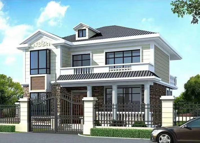 臨湘輕鋼別墅建筑公司 抗9級地震 免費設(shè)計(圖5) 睿婕輕鋼別墅