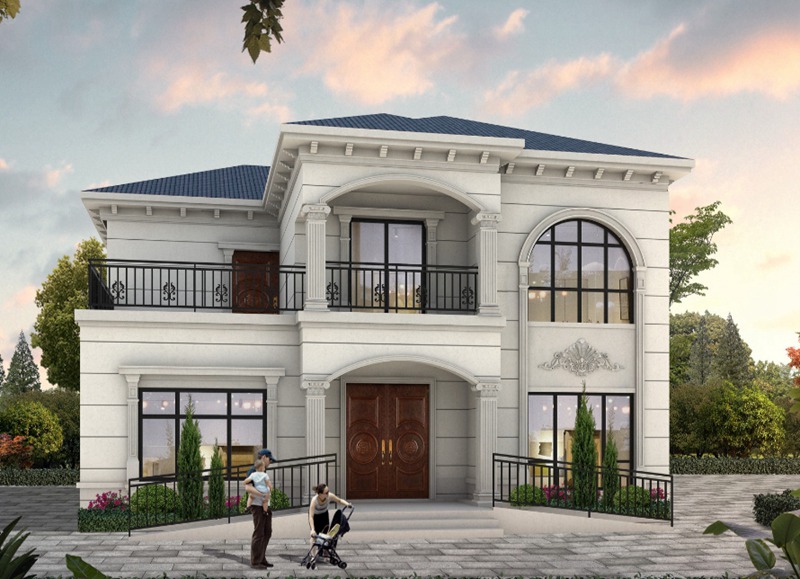 農(nóng)村建輕鋼別墅強烈推薦你用真石漆！(圖1)