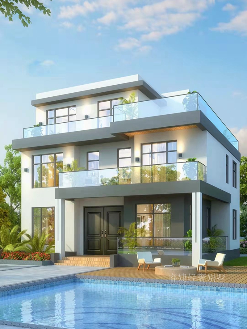 新農(nóng)村建設(shè)中現(xiàn)代風(fēng)別墅代表(圖2) 新農(nóng)村建設(shè)中現(xiàn)代風(fēng)別墅代表(圖2)