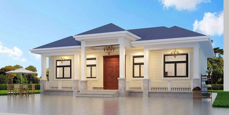 一層輕鋼別墅戶型效果圖大全(圖6) 一層輕鋼別墅戶型效果圖大全(圖6)