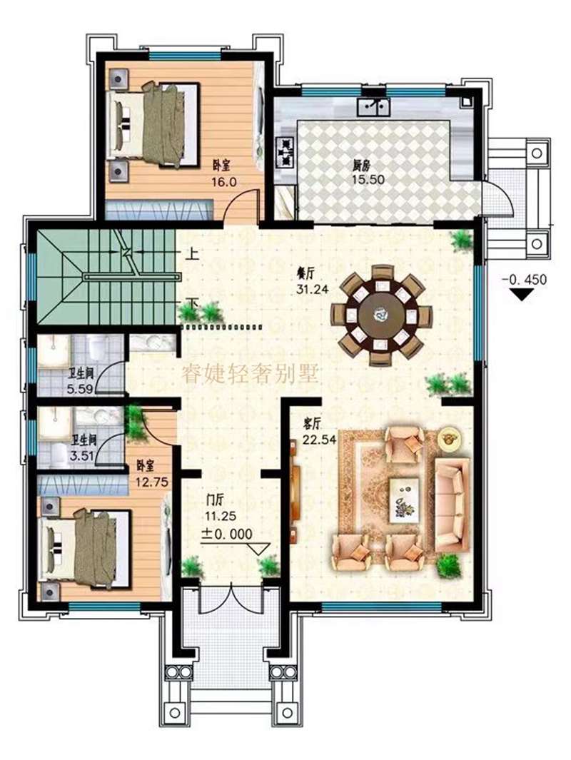 農(nóng)村三層豪華高端歐式別墅-奢華(圖2) 農(nóng)村三層豪華高端歐式別墅-奢華(圖2)