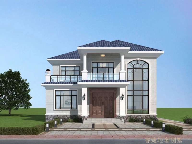 非?；鸬暮?jiǎn)歐風(fēng)格二層小別墅(圖2)