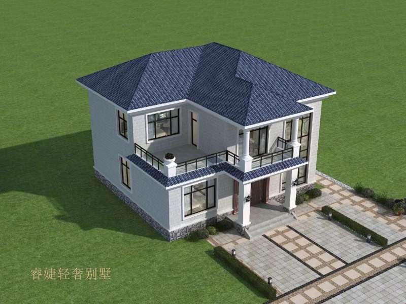 非常火的簡(jiǎn)歐風(fēng)格二層小別墅(圖3)