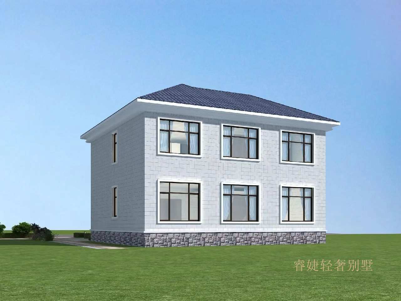 非?；鸬暮?jiǎn)歐風(fēng)格二層小別墅(圖4)