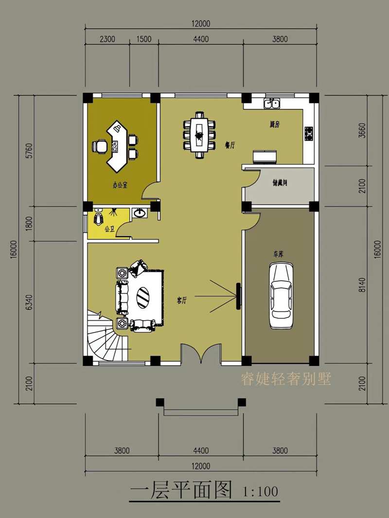 帶車庫的簡歐現(xiàn)代風三層別墅(圖2) 帶車庫的簡歐現(xiàn)代風三層別墅(圖2)