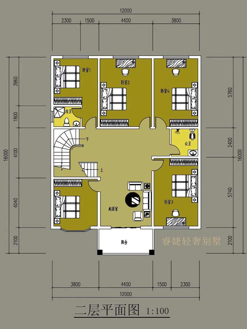 帶車庫的簡歐現(xiàn)代風三層別墅(圖3) 帶車庫的簡歐現(xiàn)代風三層別墅(圖3)