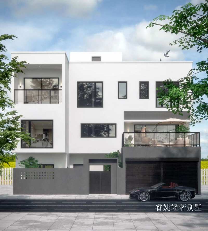 現(xiàn)代別墅占地145平設(shè)計(jì)圖紙帶兩種效果圖還有電梯(圖4) 現(xiàn)代別墅占地145平設(shè)計(jì)圖紙帶兩種效果圖還有電梯(圖4)