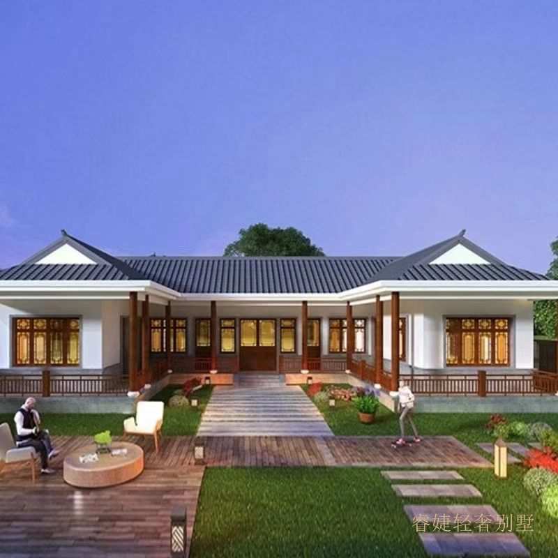 中式美觀實(shí)用一層別墅(圖2) 中式美觀實(shí)用一層別墅(圖2)