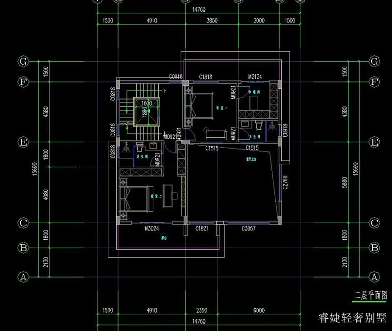 超現(xiàn)代時尚新農(nóng)村三層半房屋設計圖(圖5) 超現(xiàn)代時尚新農(nóng)村三層半房屋設計圖(圖5)