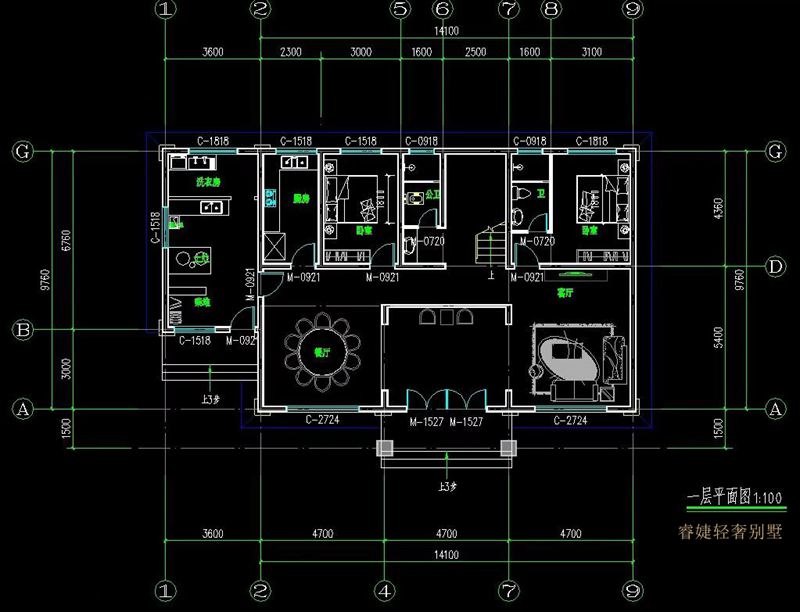上下拼色兩層新中式別墅，大氣?。?圖5)