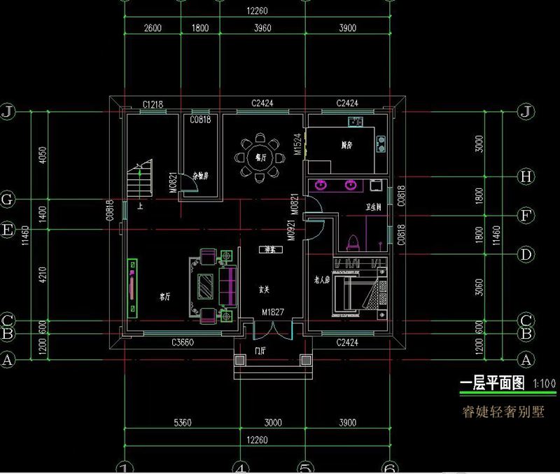 農(nóng)村平屋頂三層現(xiàn)代風別墅戶型圖，百看不厭(圖4)