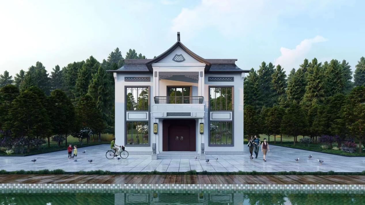 5套占地120平的二層別墅，溫馨時(shí)尚，布局實(shí)用的輕鋼別墅，全國(guó)農(nóng)村可承接建房！(圖5)